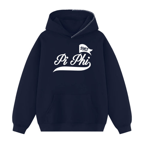 Campus Spirit Hood Stitch Sorority Hoodie