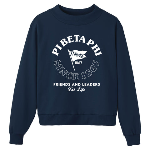 Flag is Raised Sorority Mock Neck