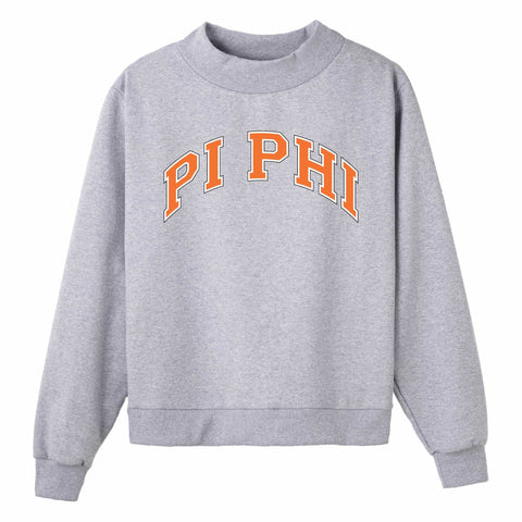 Burnt Orange Campus Colors Sorority Mock Neck