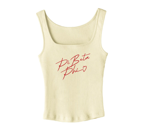 With Love Yellow Sorority Tank
