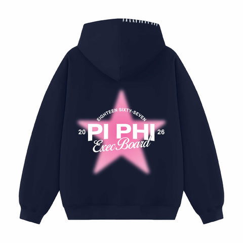 Star Council Exec Hood Stitch Sorority Hoodie