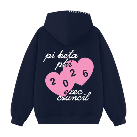 Love From Exec Hood Stitch Sorority Hoodie