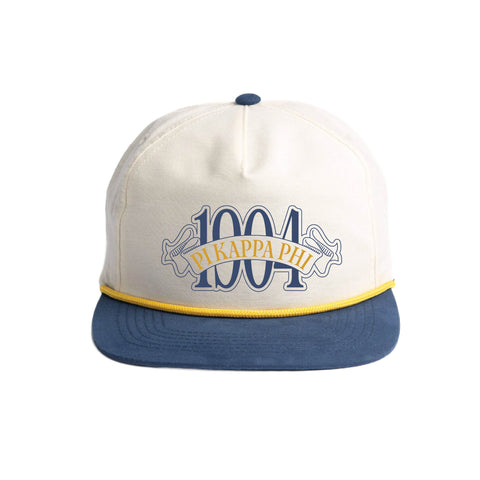 Blue Ribbon Embroidered Fraternity Rope Hat (Bulk Order)