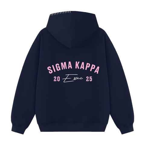 Rose Arc Exec Hood Stitch Sorority Hoodie