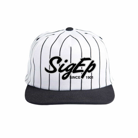 Silver and Black Embroidered Fraternity Hat
