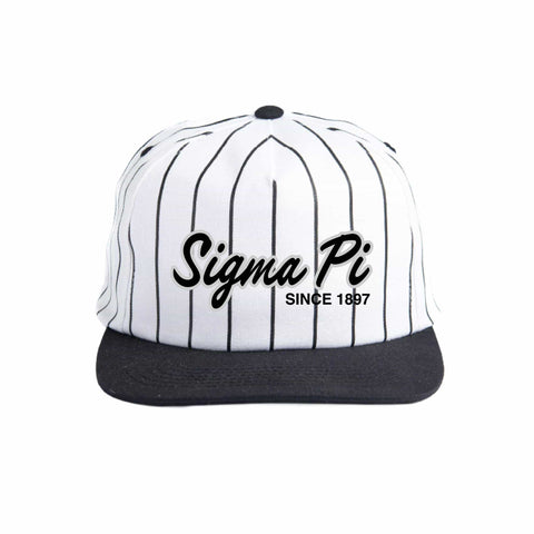 Silver and Black Embroidered Fraternity Hat