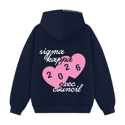Love From Exec Hood Stitch Sorority Hoodie