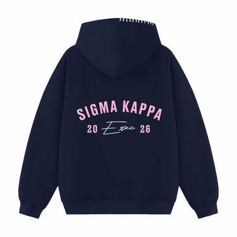 Rose Arc Exec Hood Stitch Sorority Hoodie
