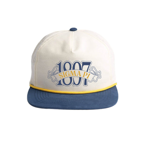 Blue Ribbon Embroidered Fraternity Rope Hat (Bulk Order)
