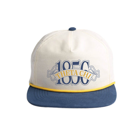 Blue Ribbon Embroidered Fraternity Rope Hat (Bulk Order)