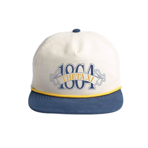 Blue Ribbon Embroidered Fraternity Rope Hat (Bulk Order)