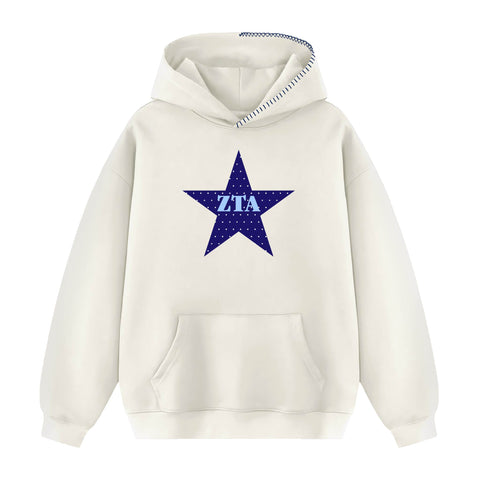 Blue Eyes Hood Stitch Sorority Hoodie