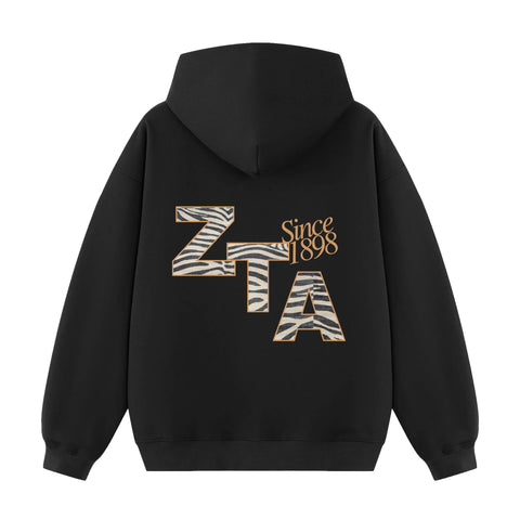 Midnight Stripes Printed Sorority Hoodie