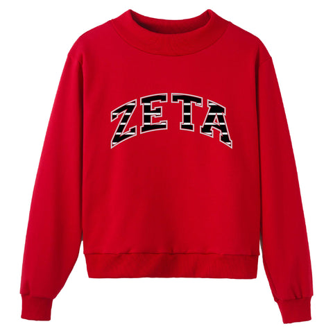 Red Up Sorority Mock Neck