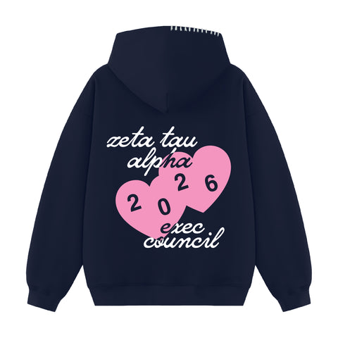 Love From Exec Hood Stitch Sorority Hoodie