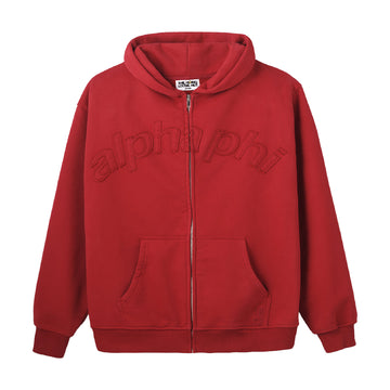 Alpha Phi Distressed Hoodie