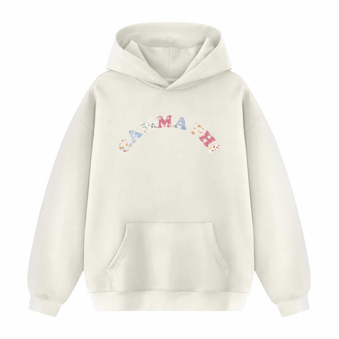 Floral Bloom Printed Sorority Hoodie