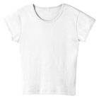Venice Tee, full-length fitted cap sleeve baby tee in Opal White color