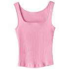 Amelia Tank, custom full-length fitted tank top with square neck in Dream House color