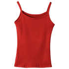 Hermosa Tank, custom full-length spaghetti strap tank top in Cherry Whisper color