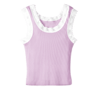 Victoria Tank, custom cropped lace tank top in aphrodite approved color