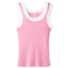 Victoria Tank, custom full-length lace tank top in dream house color